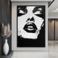 Black And White Abstract Female Digital Print