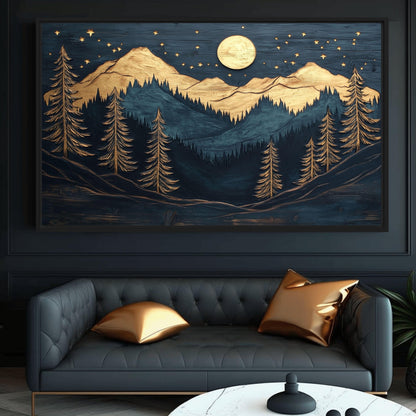 Woodland Serenity Canvas Print Detail | PaintFu