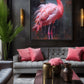 Pink Flamingo Modern Art Digital Print