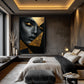 Woman In Gold Triangles Digital Print