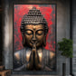 Praying Buddha Spiritual Art Framed Canvas