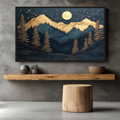 Woodland Serenity Canvas Print Detail | PaintFu