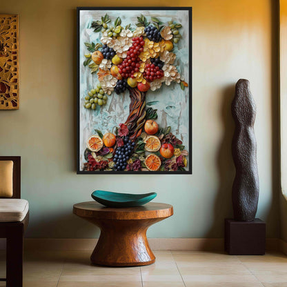 Fruit Tree Kitchen Art Canvas Print Detail | PaintFu
