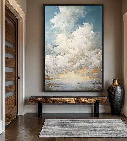 Beautiful Clouds Framed Canvas