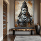 Shiva Portrait Spiritual Art Framed Canvas