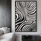 Black and White Geometric Wall Art