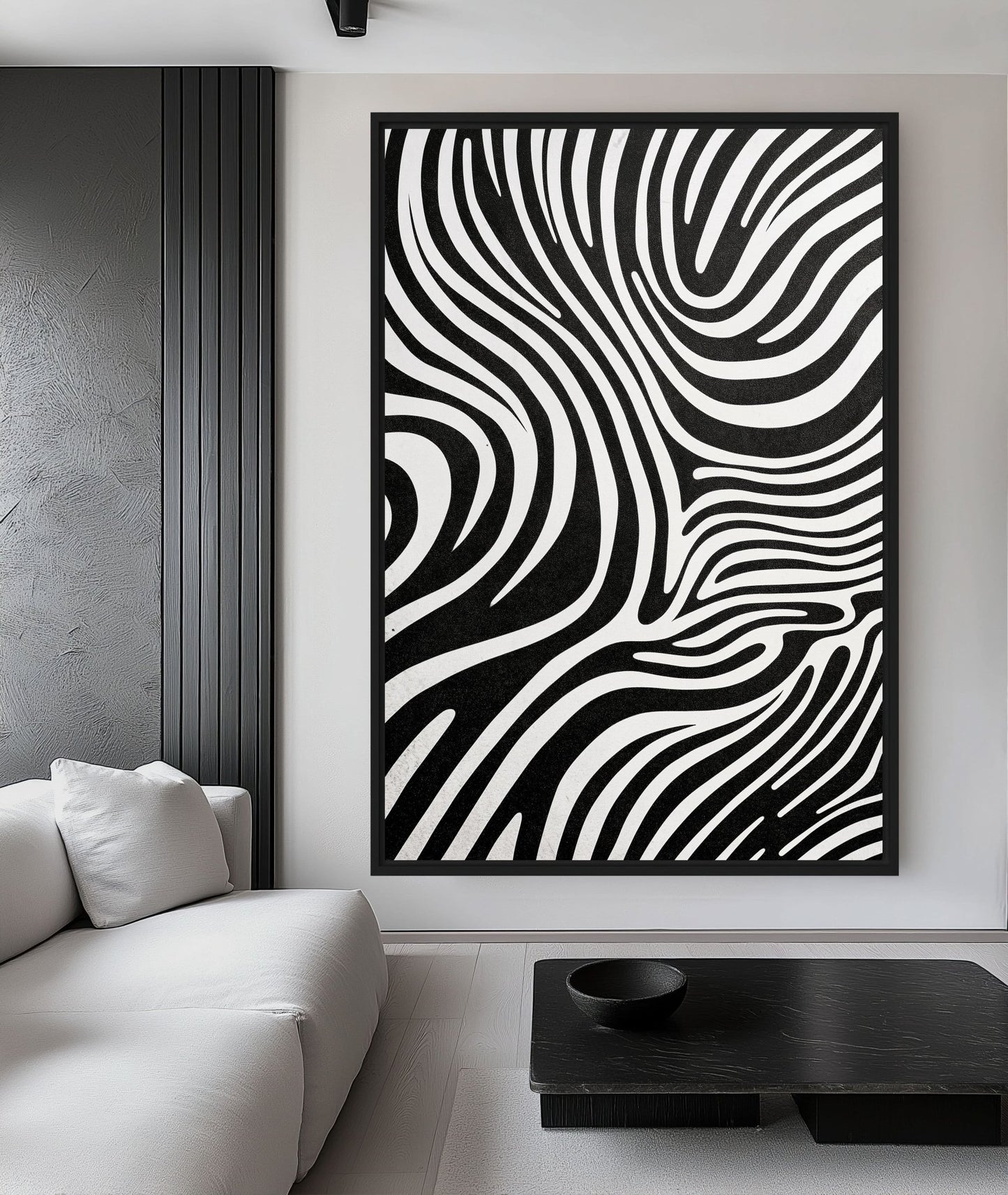 Black and White Geometric Wall Art