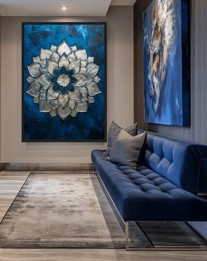 Sacred Mandala Spiritual Art Canvas Print Detail | PaintFu