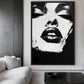 Black And White Abstract Female Digital Print