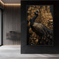 Majestic Peacock Wall Art Framed Canvas