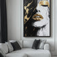 Woman Portrait Modern Art Framed Canvas