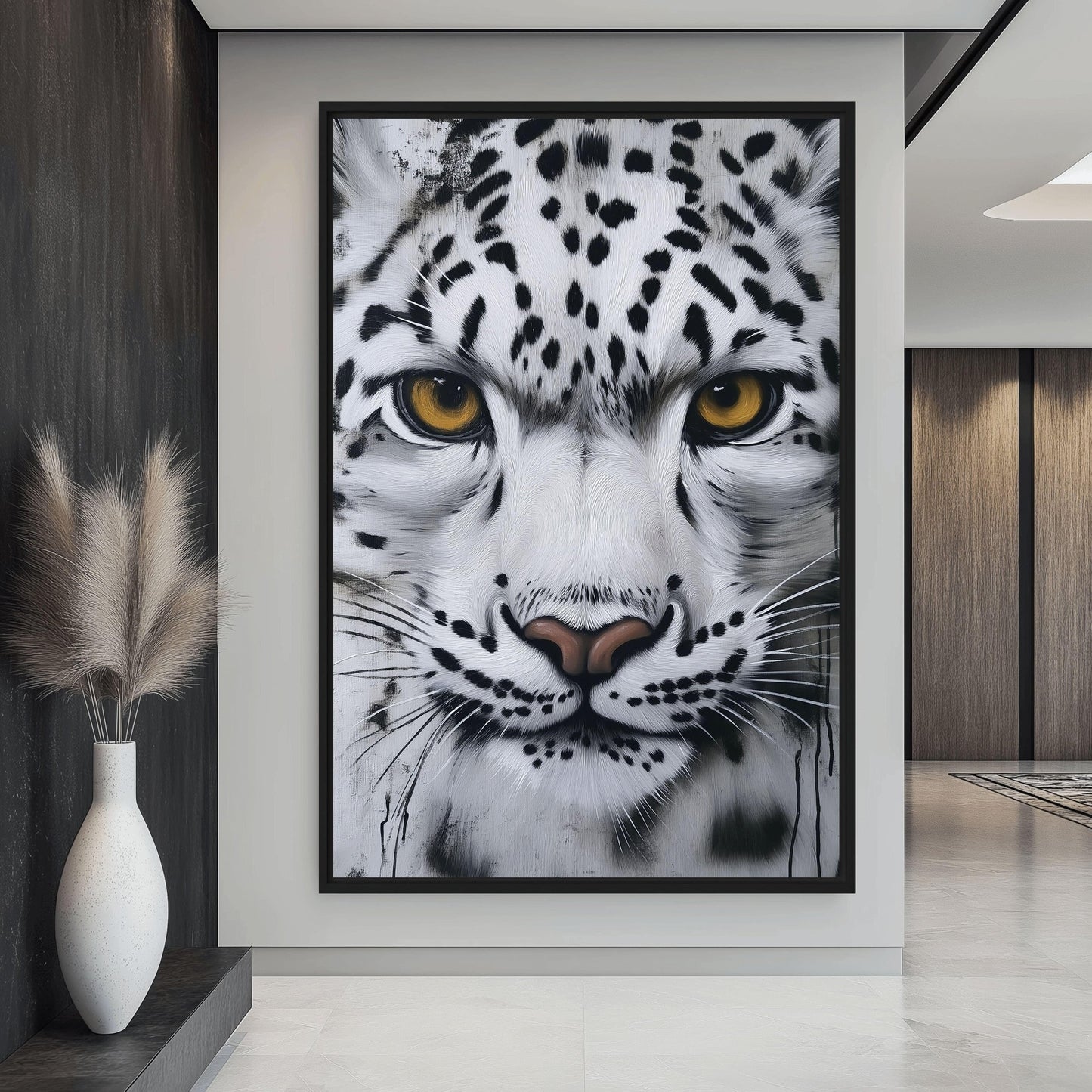 Snow Leopard Wildlife Art Digital Print