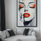 Woman With Red Lips Modern Art Digital Print