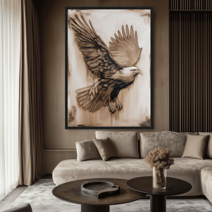 Bald Eagle Wildlife Art Digital Print - PaintFu