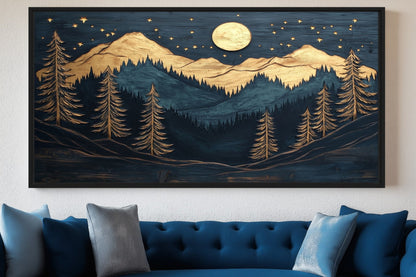 Woodland Serenity Canvas Print Detail | PaintFu