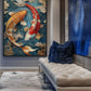 Koi Fish Circle Japanese Art Digital Print