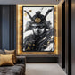 Samurai Warrior Modern Art Framed Canvas