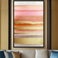 Pink & Gold Abstract Artwork Framed Canvas