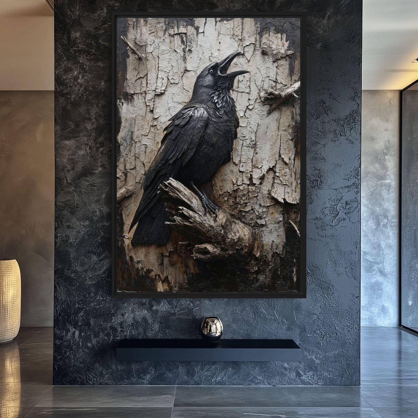 Black Crow Gothic Art Digital Print
