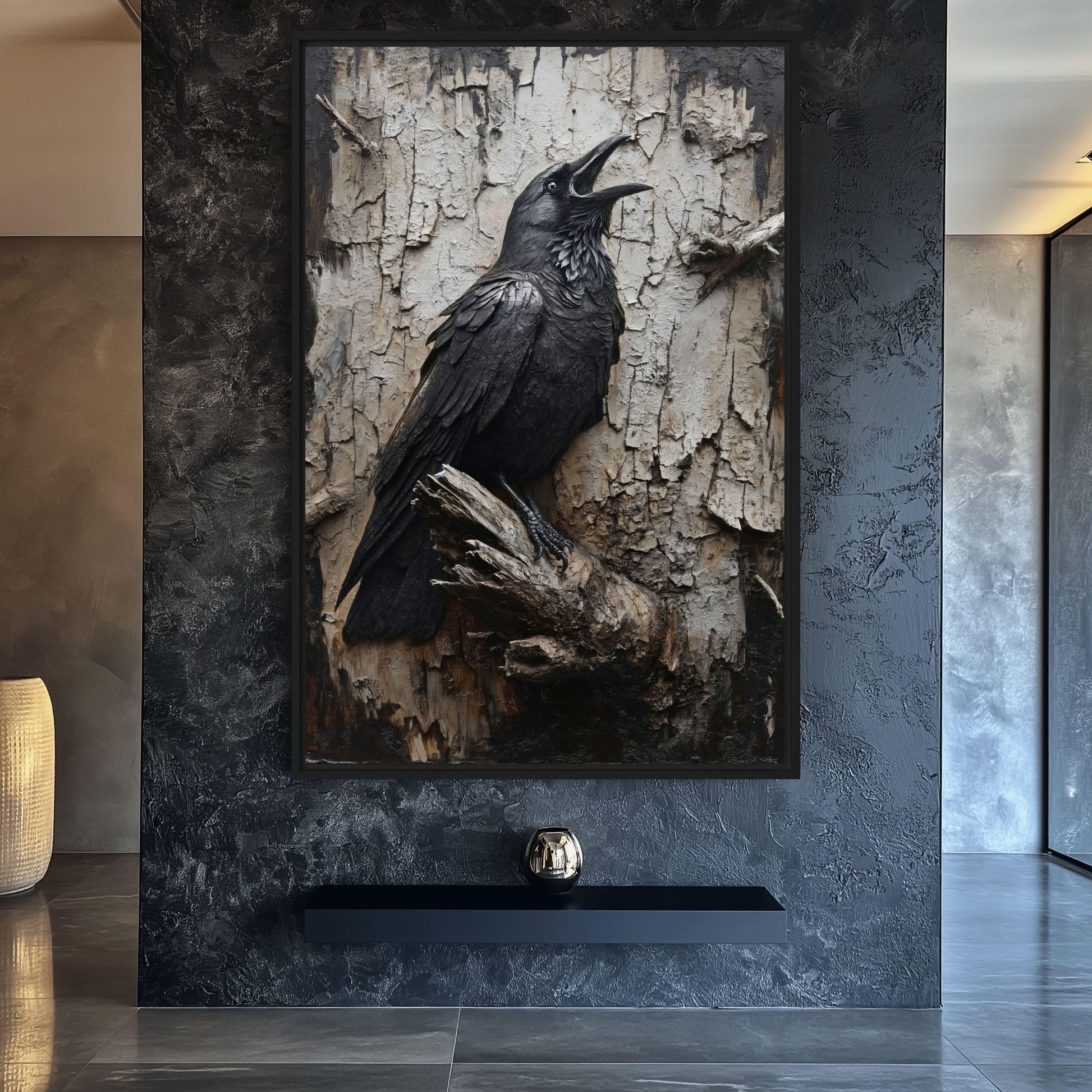 Black Crow Gothic Art Digital Print