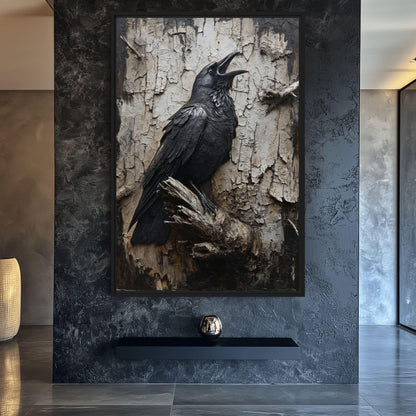 Black Crow Gothic Art Digital Print