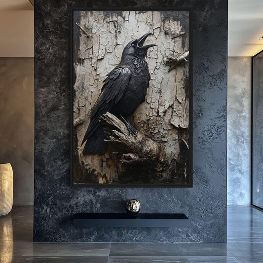 Black Crow Gothic Art Digital Print