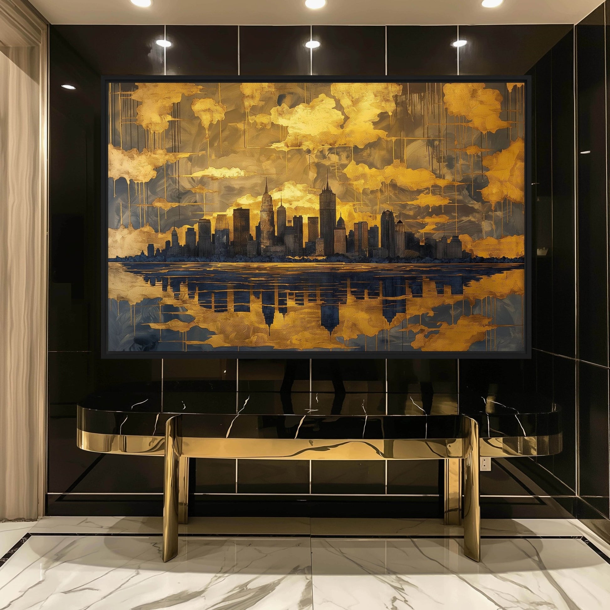 Stunning New York Cityscape Framed Canvas