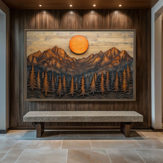 Landscape Wood Art Digital Print