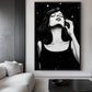 Space Woman Pop Art Framed Canvas - PaintFu