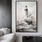 Lighthouse Nautical Art Framed Canvas