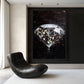 Shining Diamond Framed Canvas