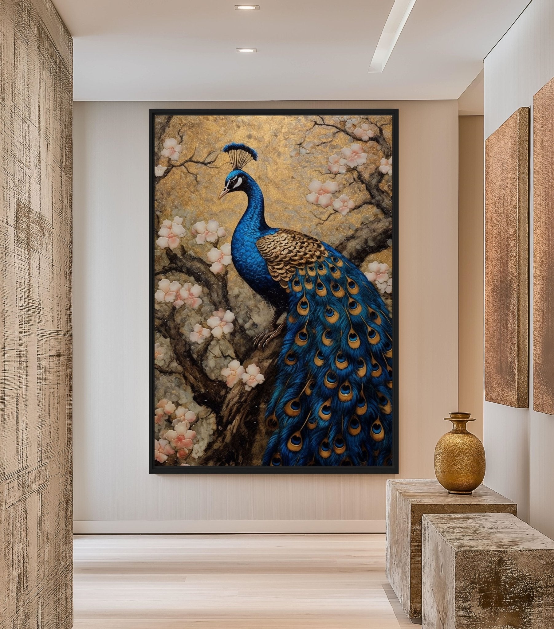 Peacock Japanese Art Digital Print