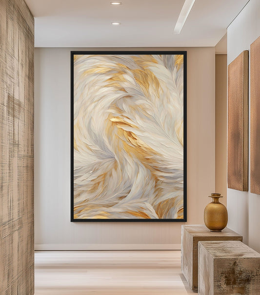 Feathers Fine Art Framed Canvas