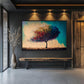 Colorful Tree Modern Art Framed Canvas