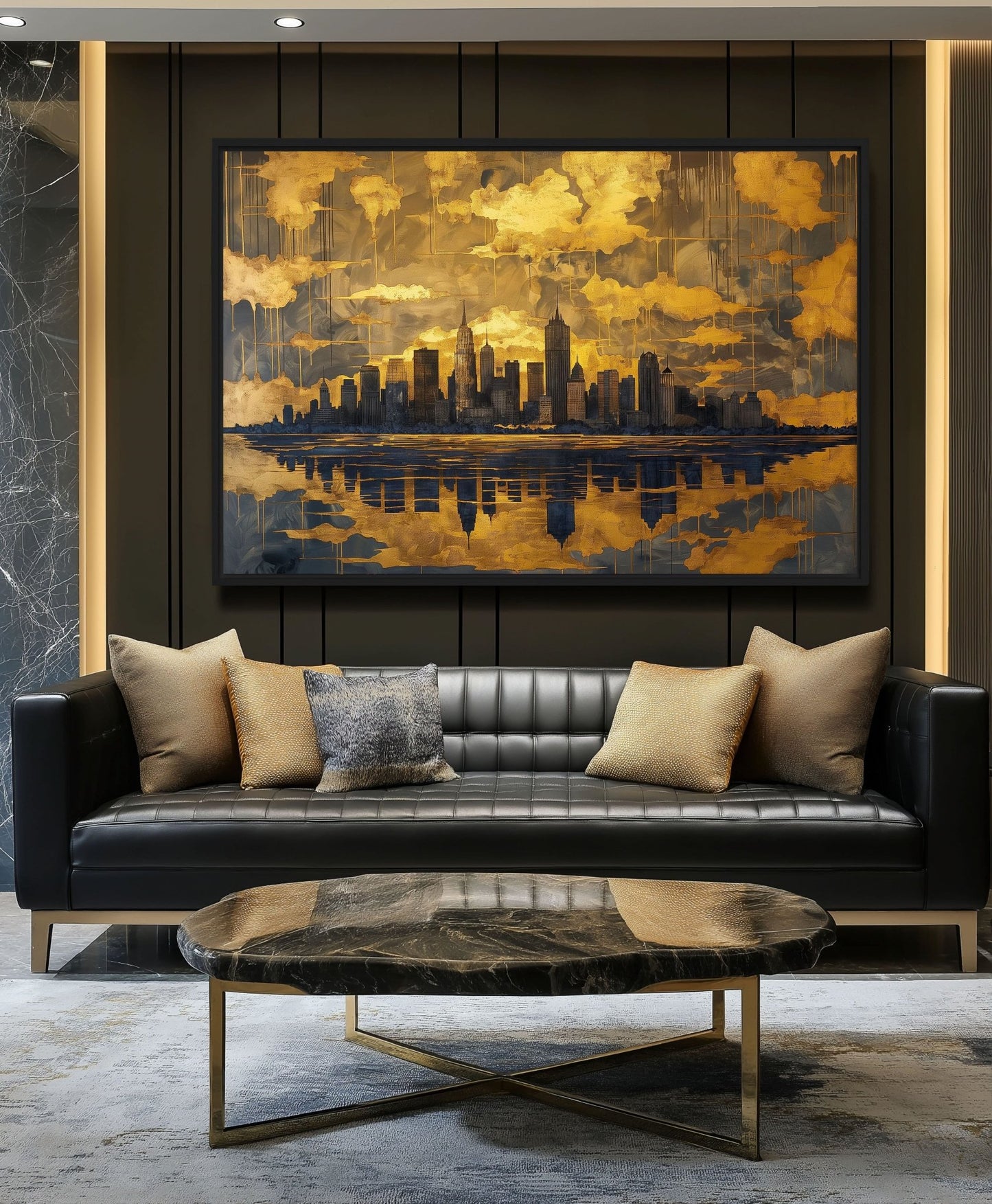 Stunning New York Cityscape Framed Canvas