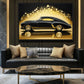 Luxury Retro Car Framed Canvas