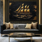 Sail Ship Nautical Art Framed Canvas