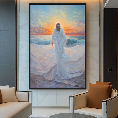 Jesus Walking On Water Religious Art Digital Print