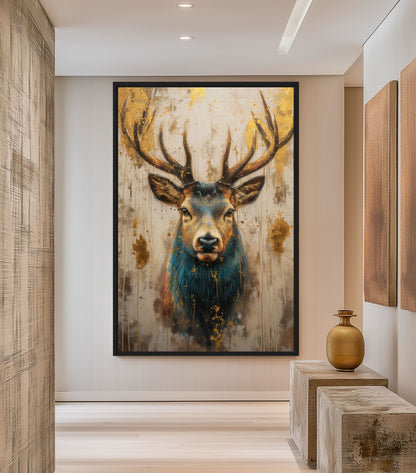 Majestic Deer Framed Canvas