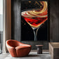 Abstract Cocktail Bar Wall Art Digital Print