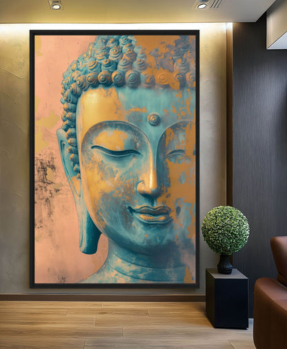 Buddha Pastel Colors Digital Print