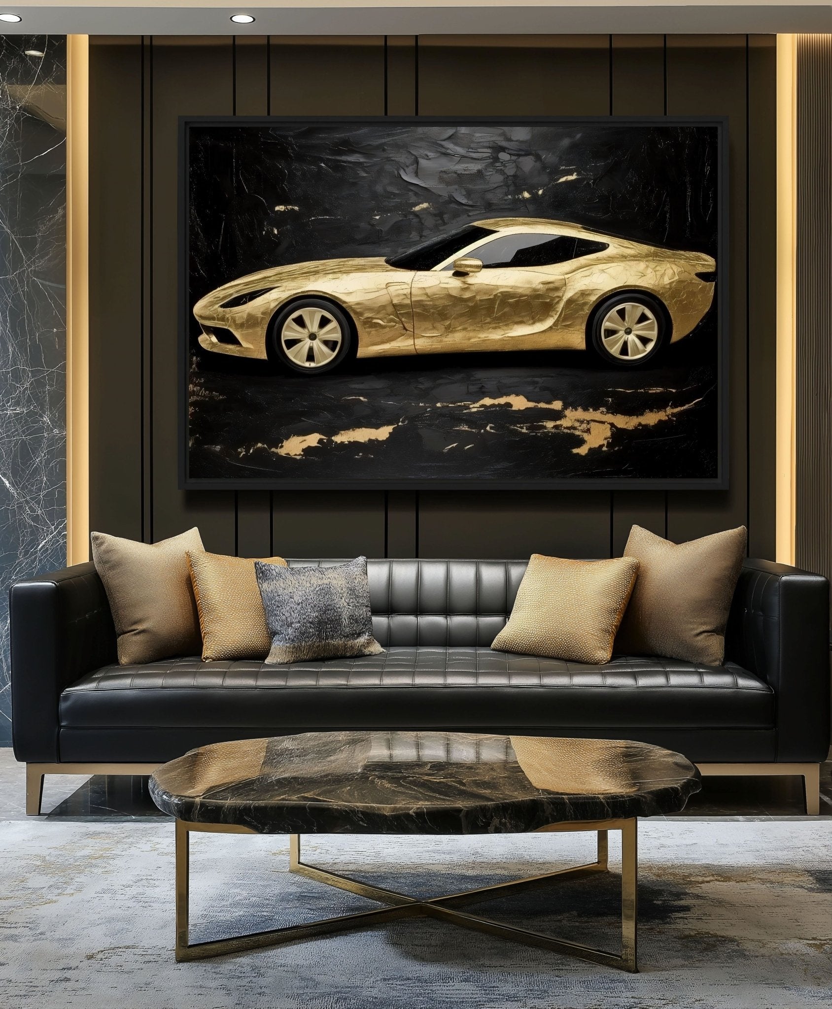 Luxury Spots Car Framed Canvas