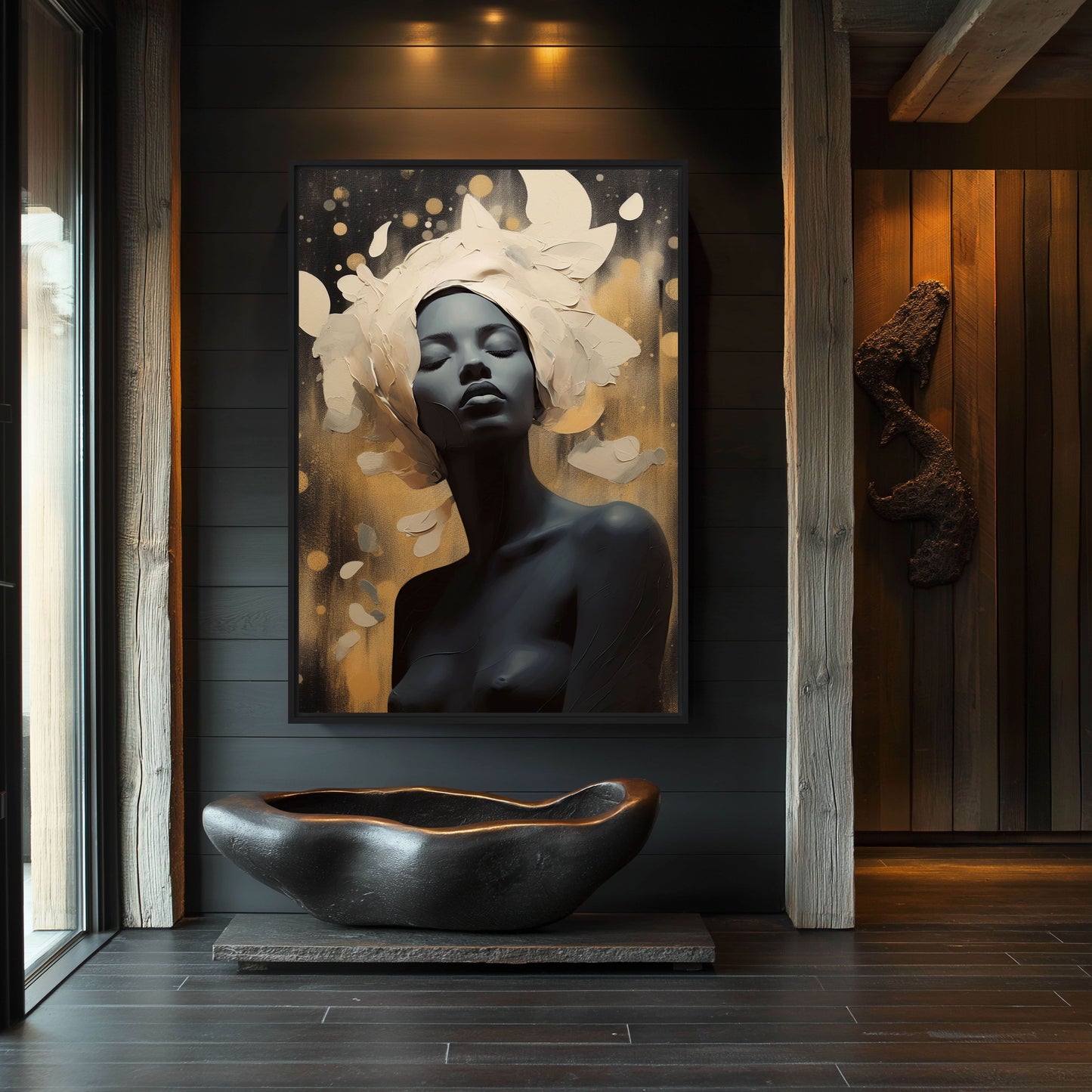 Woman Sensual Art Framed Canvas - PaintFu