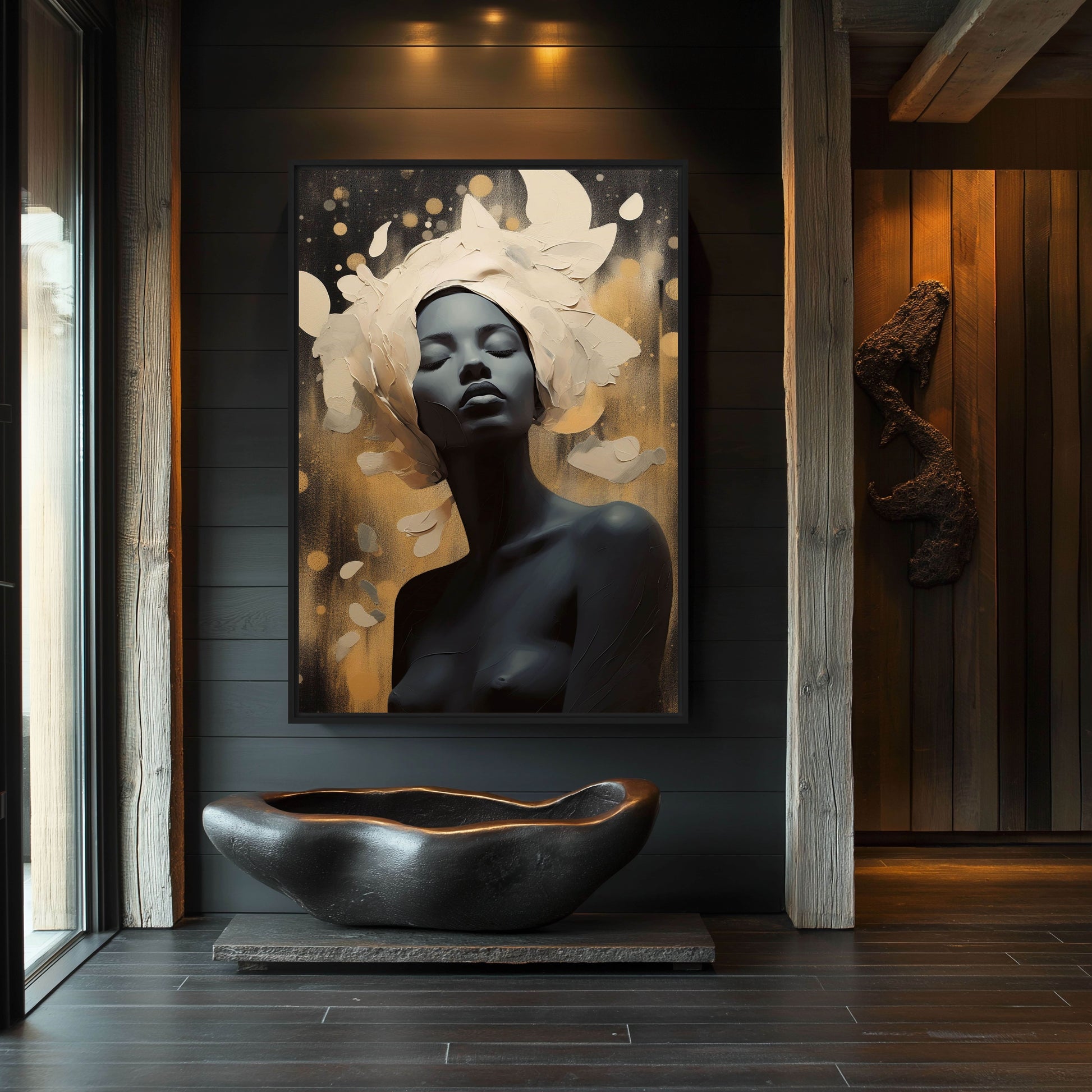 Woman Sensual Art Framed Canvas - PaintFu