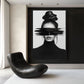 Woman Portrait Minimalist Art Framed Canvas