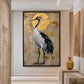 Crane Japanese Art Framed Canvas - PaintFu