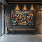 Picasso Style Art Framed Canvas