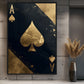 Ace of Spades Luxury Art Framed Canvas
