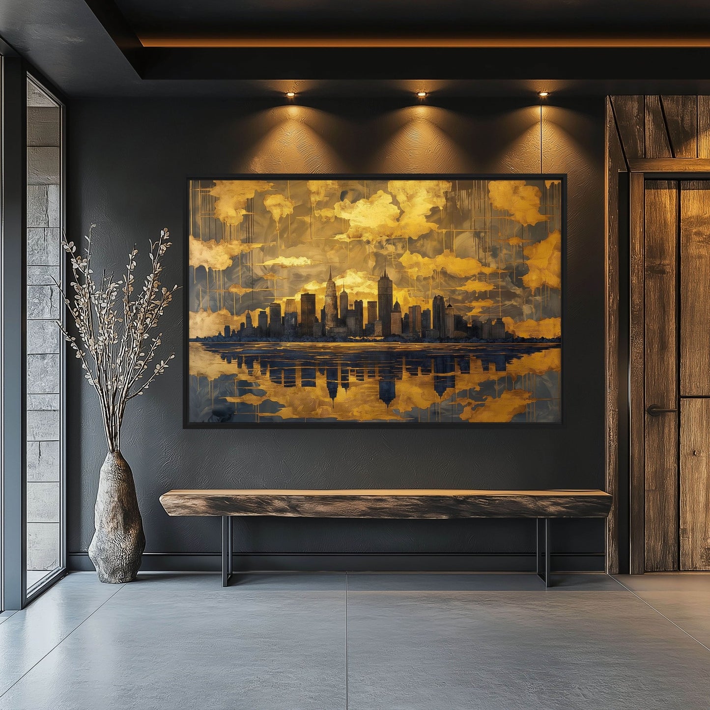 Stunning New York Cityscape Framed Canvas