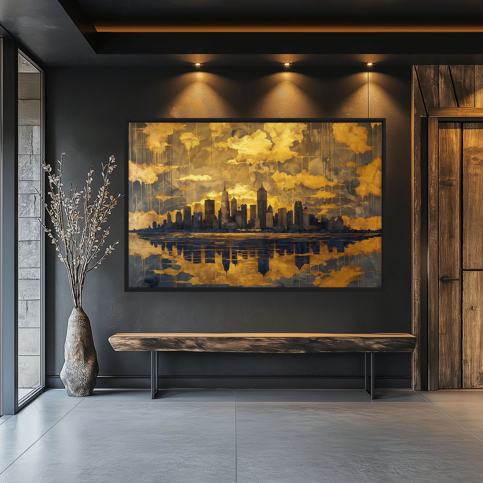 Stunning New York Cityscape Framed Canvas